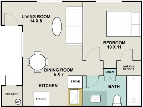 The Arbors at 5th Tempe Floor Plan Layout