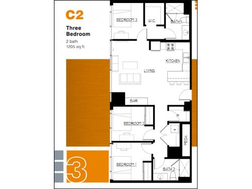 University House Tempe Floor Plan Layout