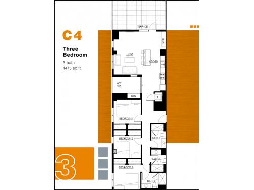 University House Tempe Floor Plan Layout