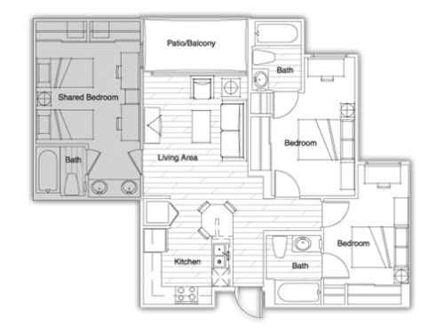 Vista del Sol Tempe Floor Plan Layout