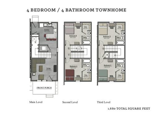 The Cottages of Tempe Floor Plan Layout