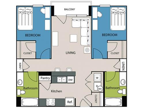 Sol Apartments Tempe Floor Plan Layout