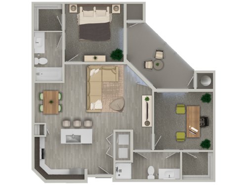 NEXA Apartments Tempe Floor Plan Layout