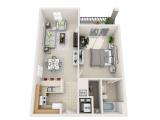 Tivoli Apartments Orlando Floor Plan Layout ... 1 Bedroom X 1 Bathroom
