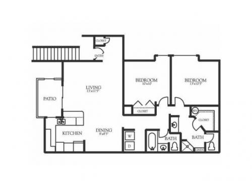 Oak Ramble Apartment Homes Tampa Floor Plan Layout