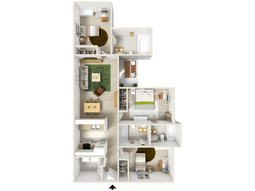 Reflections Apartments Tampa Floor Plan Layout