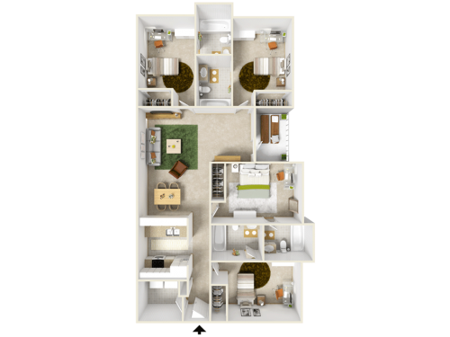 Reflections Apartments Tampa Floor Plan Layout