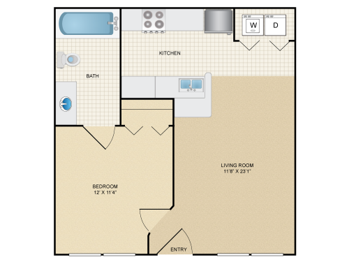 Knightsbridge at Stoneybrook Apartments Orlando Floor Plan Layout