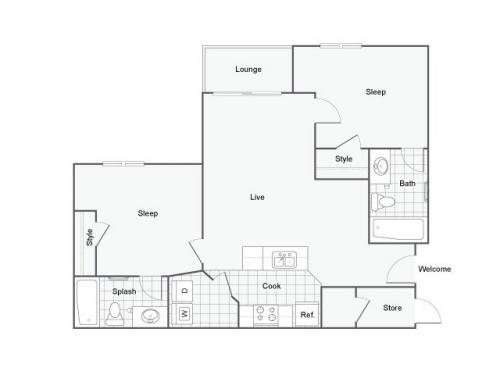 The Social at South Florida Lutz Floor Plan Layout
