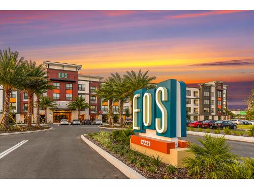 EOS Apartments Orlando Exterior and Clubhouse