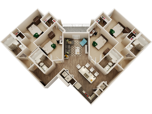 IQ Apartments Tampa Floor Plan Layout