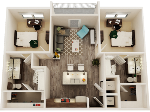 IQ Apartments Tampa Floor Plan Layout