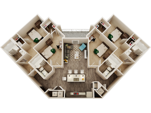 IQ Apartments Tampa Floor Plan Layout