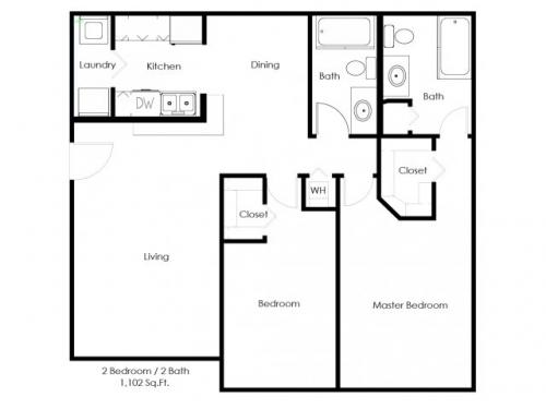Chapel Trace Apartment Orlando Floor Plan Layout