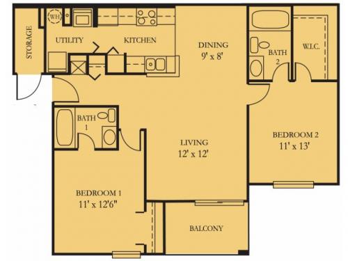 Oasis Club Apartments Orlando Floor Plan Layout