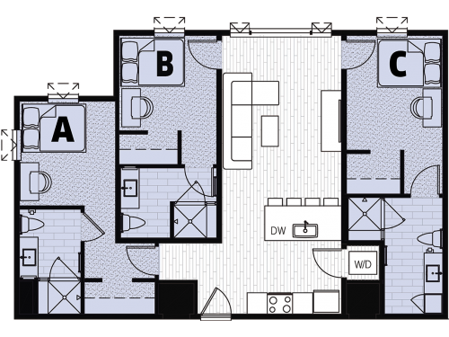 Floor Plan Layout ... Sapphire 2 3x3 1161 SF