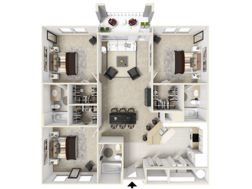 The Enclave Gainesville Floor Plan Layout