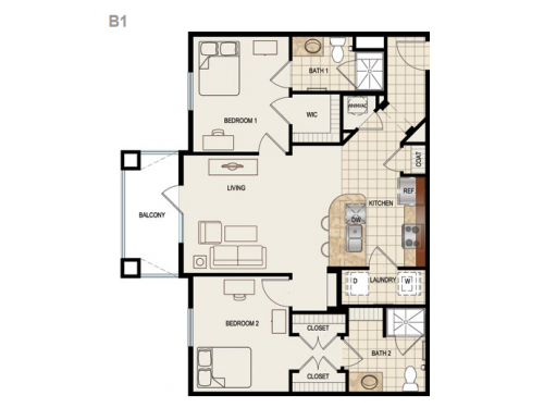 Canopy Apartments Gainesville Floor Plan Layout