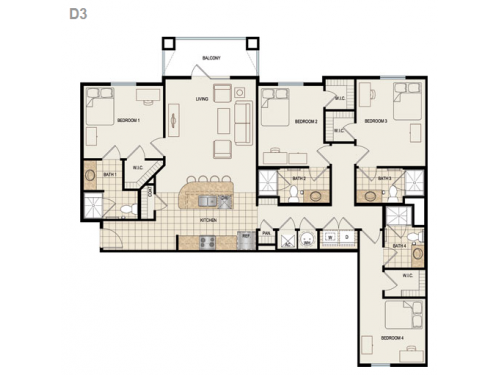 Canopy Apartments Gainesville Floor Plan Layout