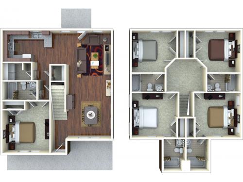 The Retreat Gainesville Floor Plan Layout