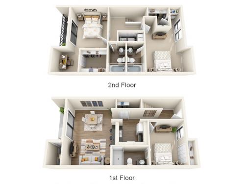 The Laurels Apartments Gainesville Floor Plan Layout