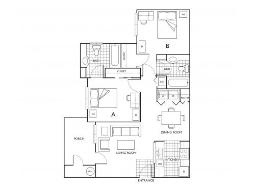 The Pavilion on 62nd Gainesville Floor Plan Layout
