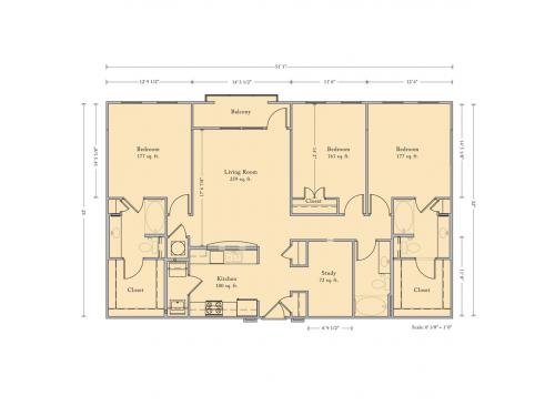 The Bartram Gainesville Floor Plan Layout