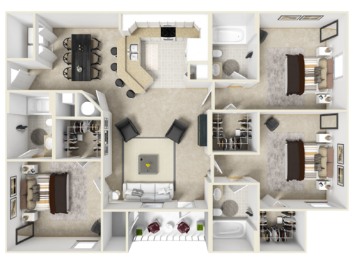 The Crossing at Santa Fe Gainesville Floor Plan Layout