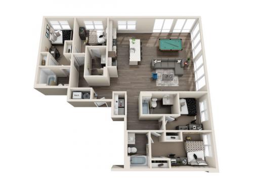 The Standard at Tampa Floor Plan Layout