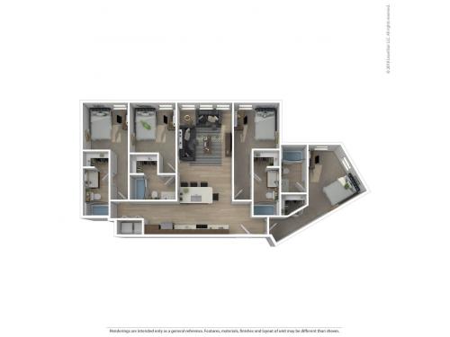 Liv+ Gainesville Floor Plan Layout