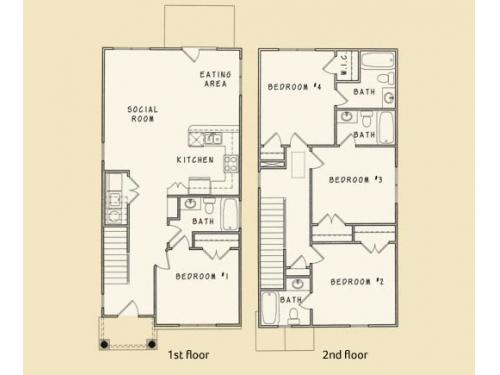 The Retreat South Athens Floor Plan Layout