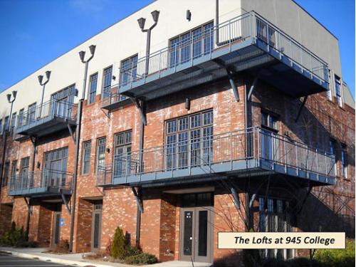 The Lofts at 495 Athens Exterior and Clubhouse
