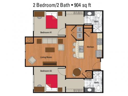The Flats at Carrs Hill Athens Floor Plan Layout