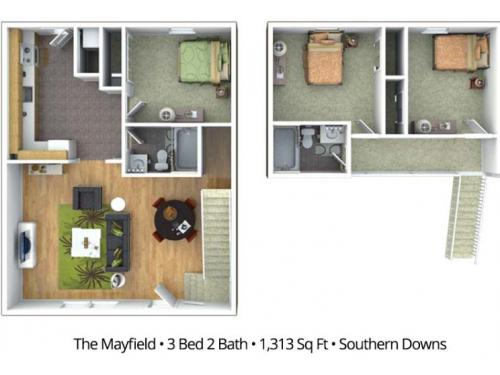 Southern Downs Statesboro Floor Plan Layout