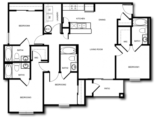 The Hudson Statesboro Floor Plan Layout
