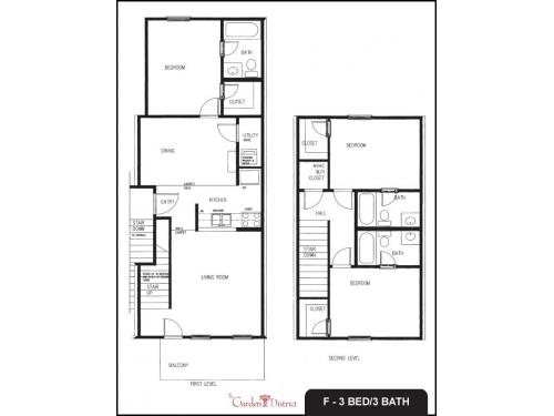 The Garden District Statesboro Floor Plan Layout