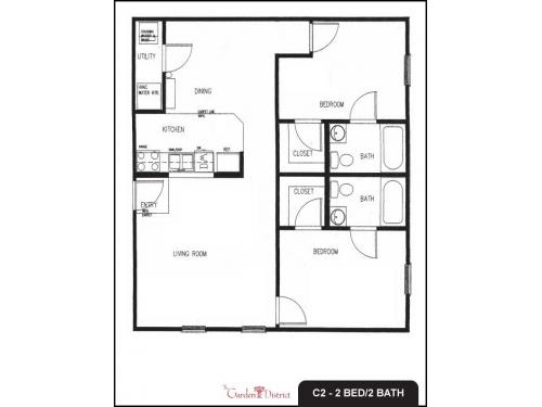 The Garden District Statesboro Floor Plan Layout