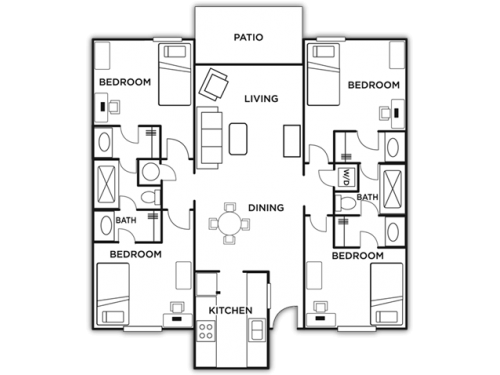 The Park at Athens Hillside Floor Plan Layout