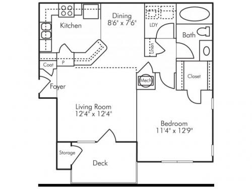 Highland Lake Apartments Decatur Floor Plan Layout