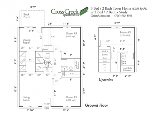 Cross Creek Athens Floor Plan Layout