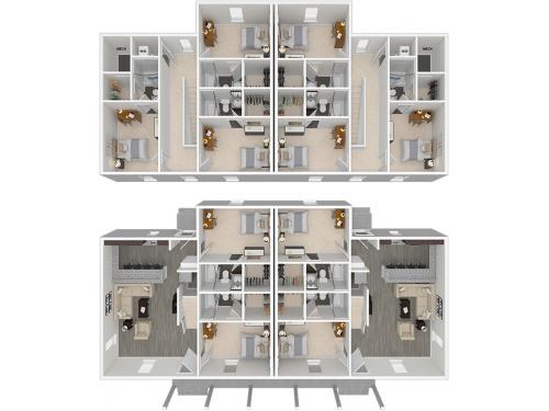 Arlington Cottages and Townhomes Baton Rouge Floor Plan Layout