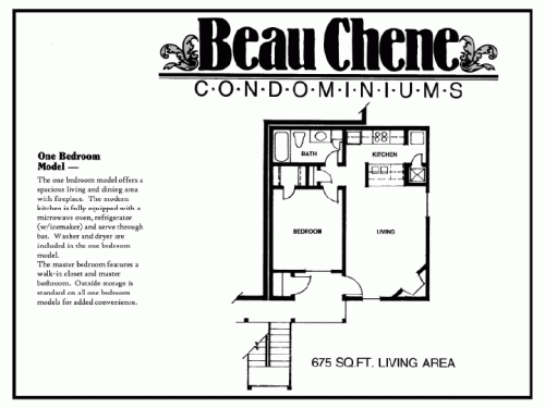 Beau Chene Condominiums Baton Rouge Floor Plan Layout