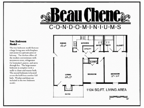 Beau Chene Condominiums Baton Rouge Floor Plan Layout