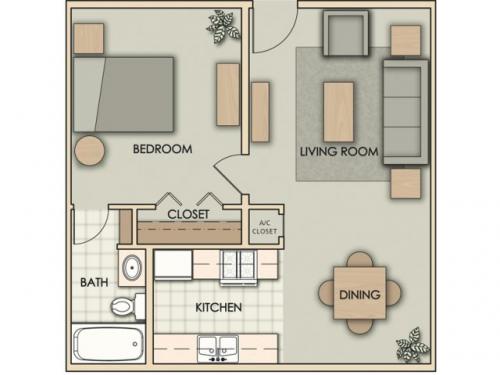 Villas on Brightside Baton Rouge Floor Plan Layout