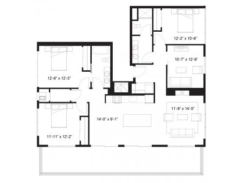 The Elysian Minneapolis Floor Plan Layout