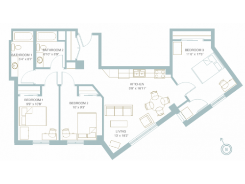 1301 University Minneapolis Floor Plan Layout