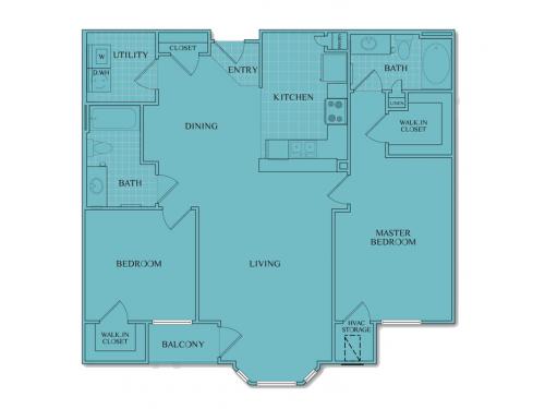 University Center Apartments (UNCC) Charlotte Floor Plan Layout