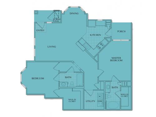 University Center Apartments (UNCC) Charlotte Floor Plan Layout