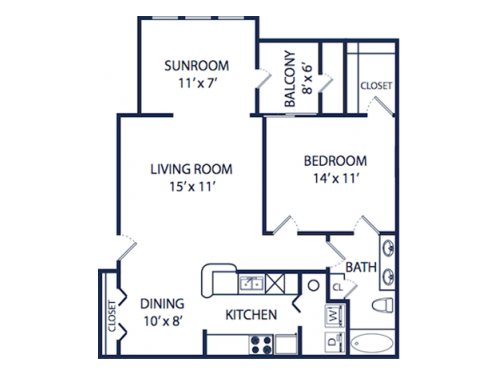 Colonial Grand at University Center Charlotte Floor Plan Layout