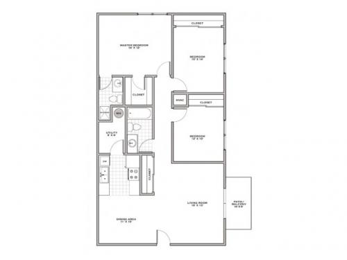 Canterbury Woods Apartments Wilmington Floor Plan Layout